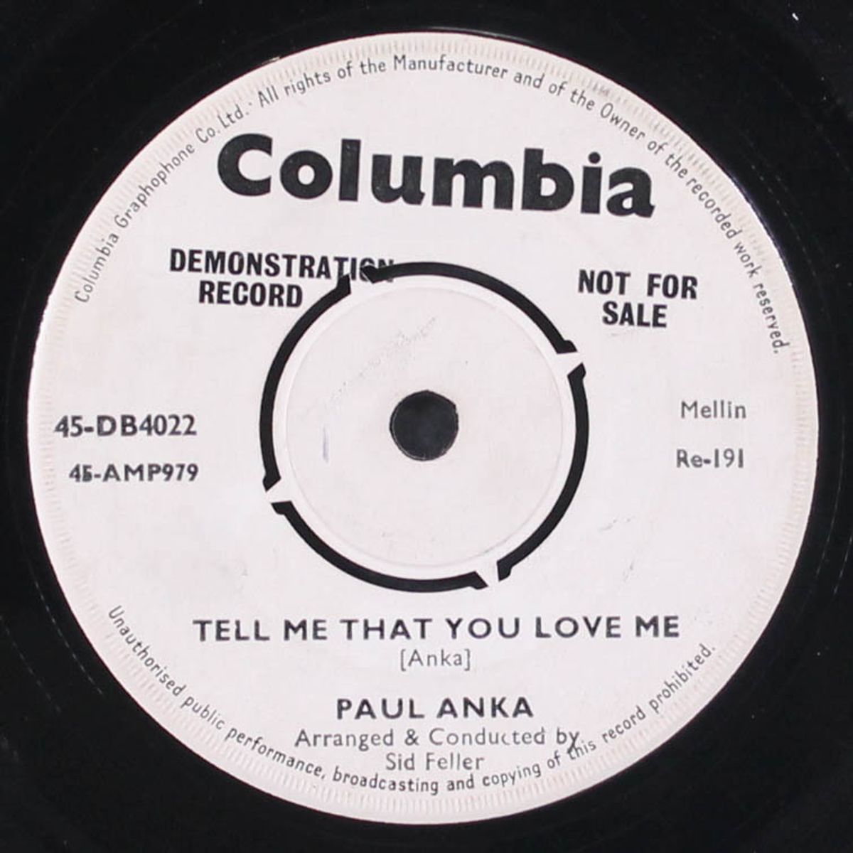 i love you, baby / tell me that you love me by PAUL ANKA