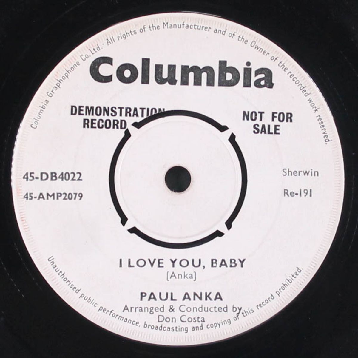 i love you, baby / tell me that you love me by PAUL ANKA