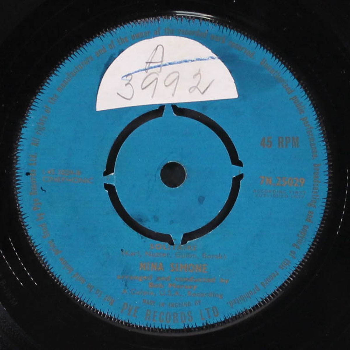 chilly winds don't blow / solitaire by NINA SIMONE