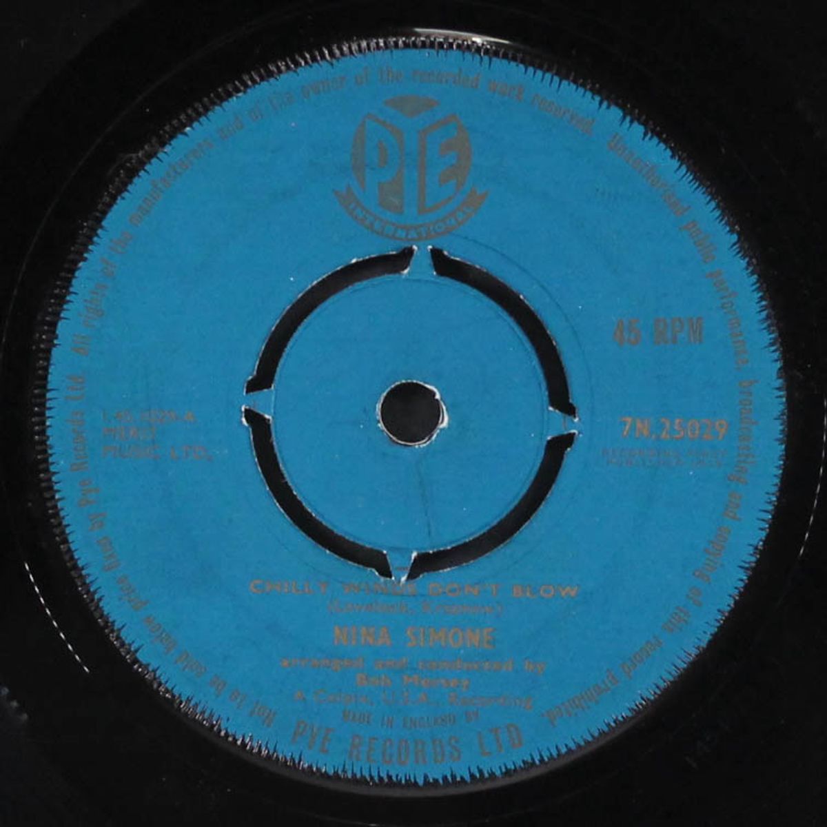 chilly winds don't blow / solitaire by NINA SIMONE