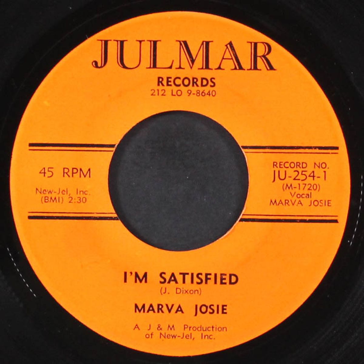 love's burning fire / i'm satisfied by MARVA JOSIE