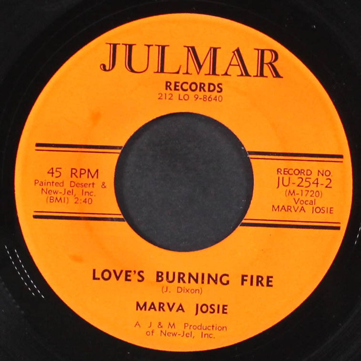 love's burning fire / i'm satisfied by MARVA JOSIE