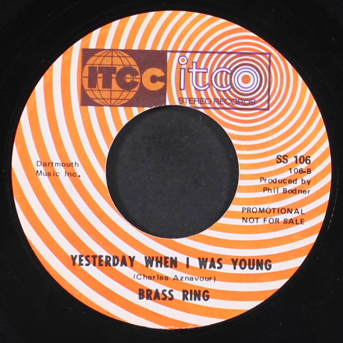 spinning wheel / yesterday when i was young by BRASS RING