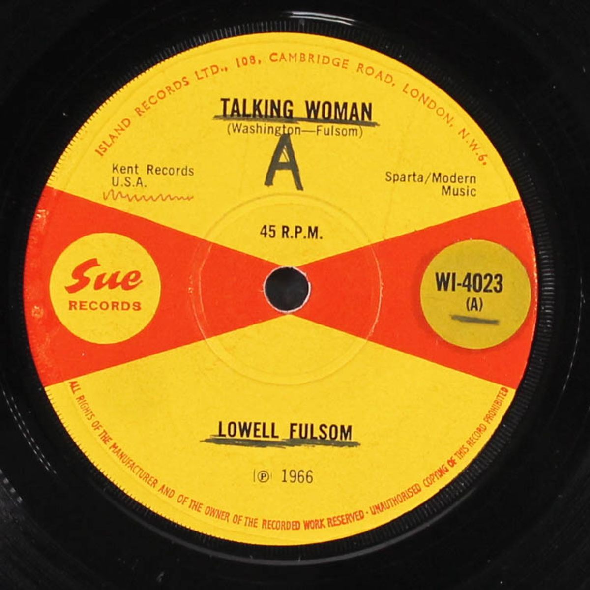talking woman / blues around midnight by LOWELL FULSON