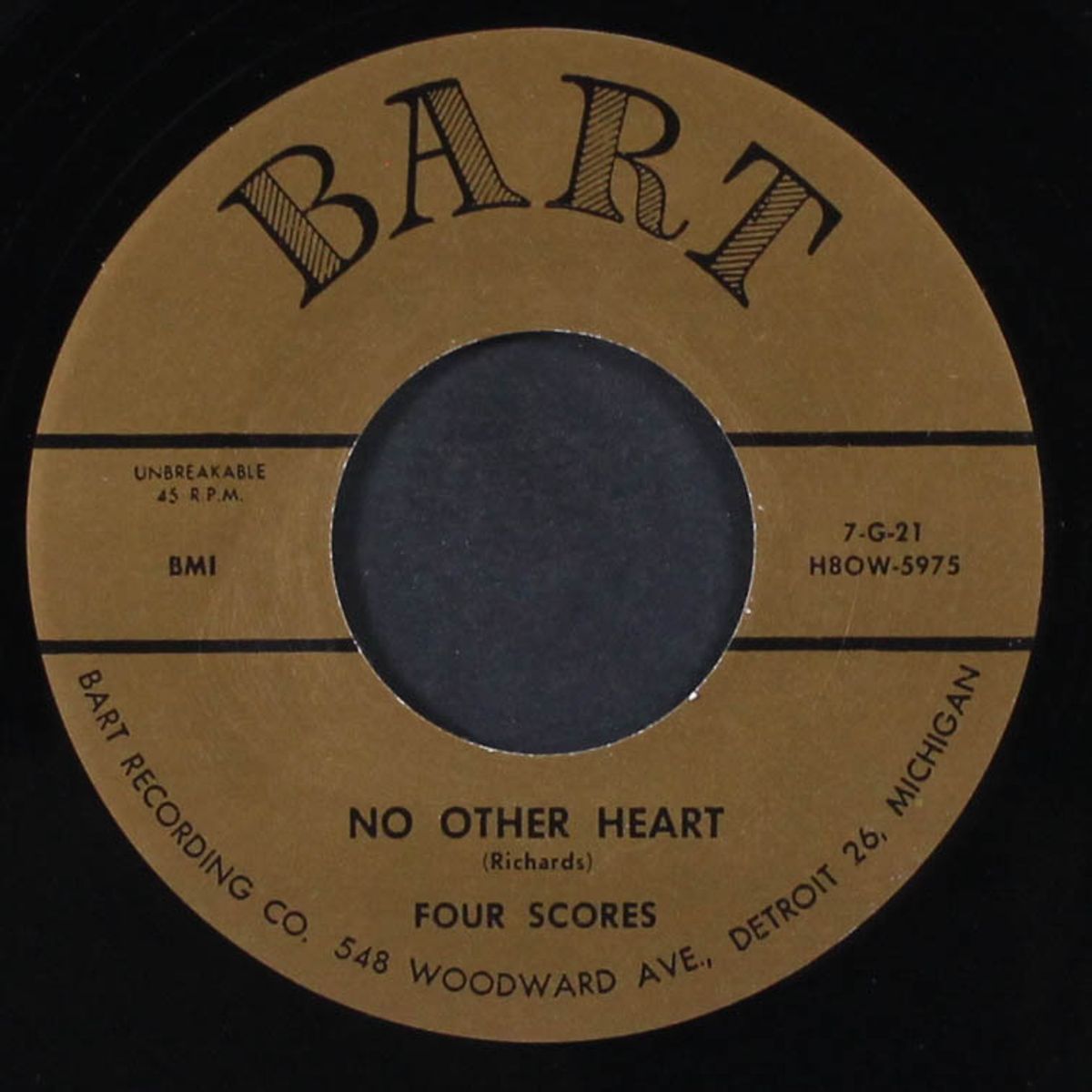 no other heart / rock-a-little lucy by FOUR SCORES