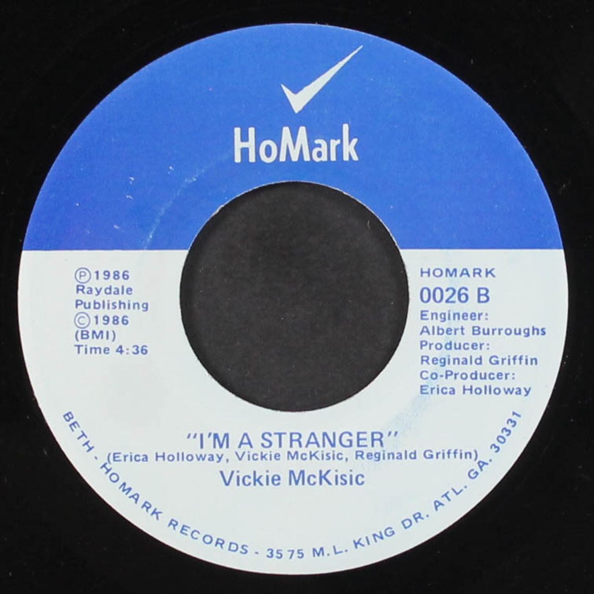 burnin hot / i'm a stranger by VICKIE MCKISIC