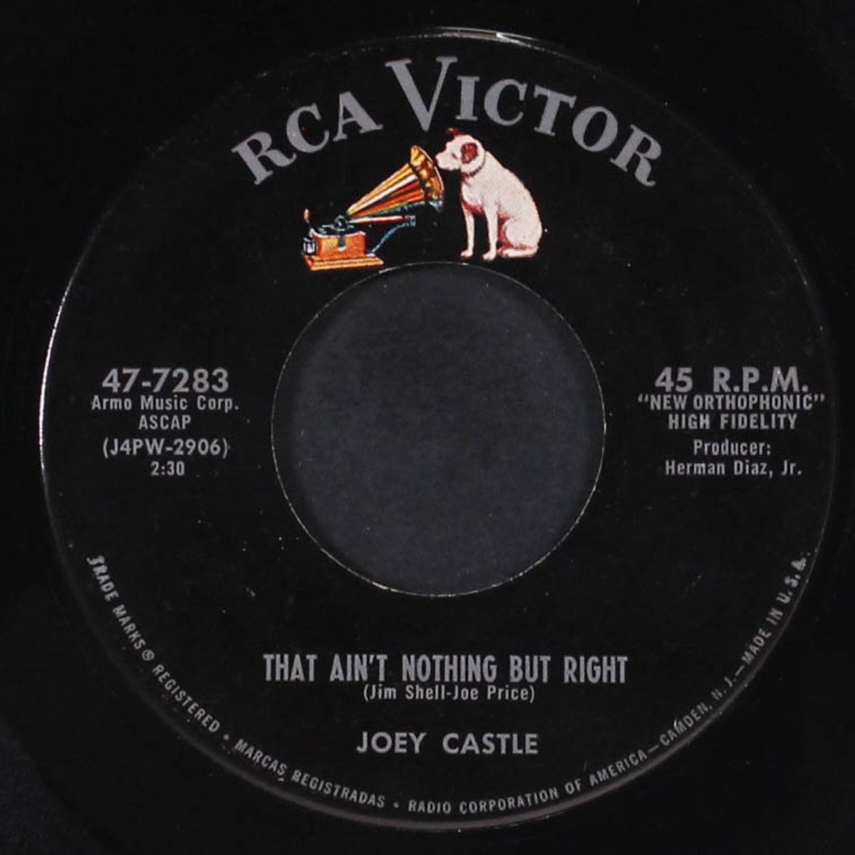that ain't nothin' but right / come a little closer baby by JOEY CASTLE