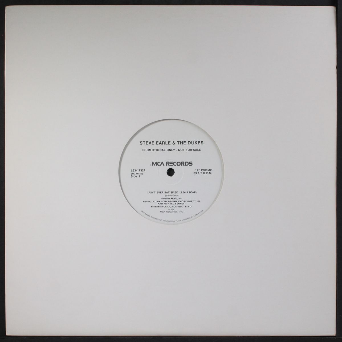 i ain't ever satisfied / same by STEVE EARLE