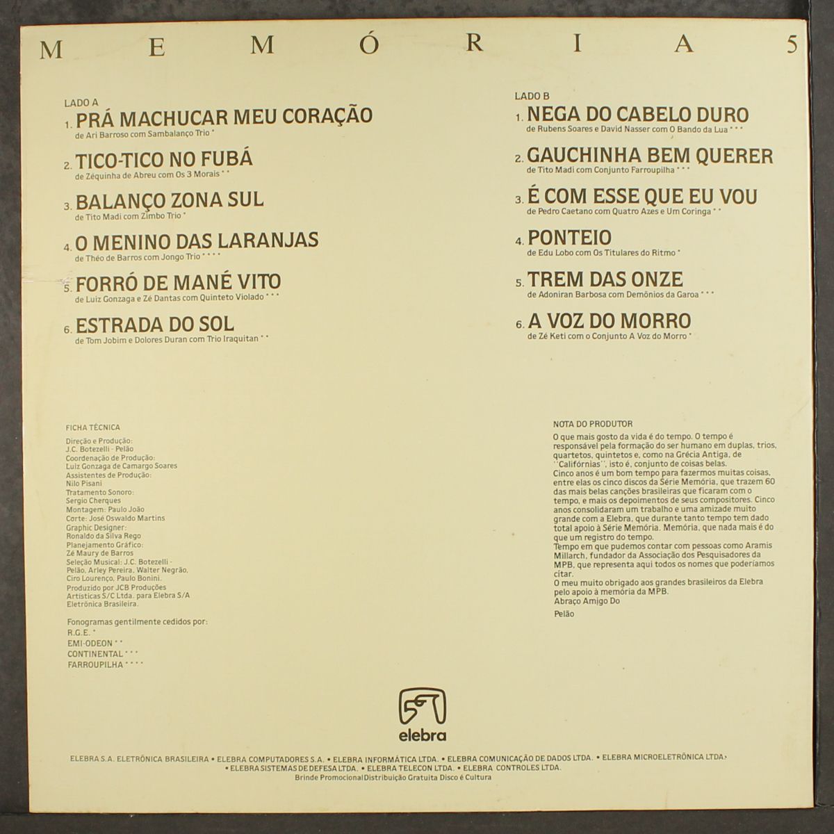 memorias 5 conjuntos brasileiros by VARIOUS