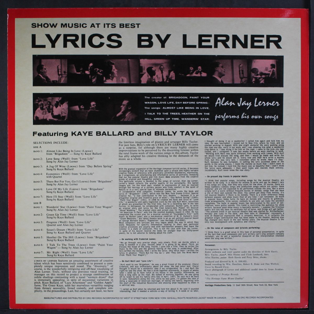 lyrics by lerner by ALAN JAY LERNER