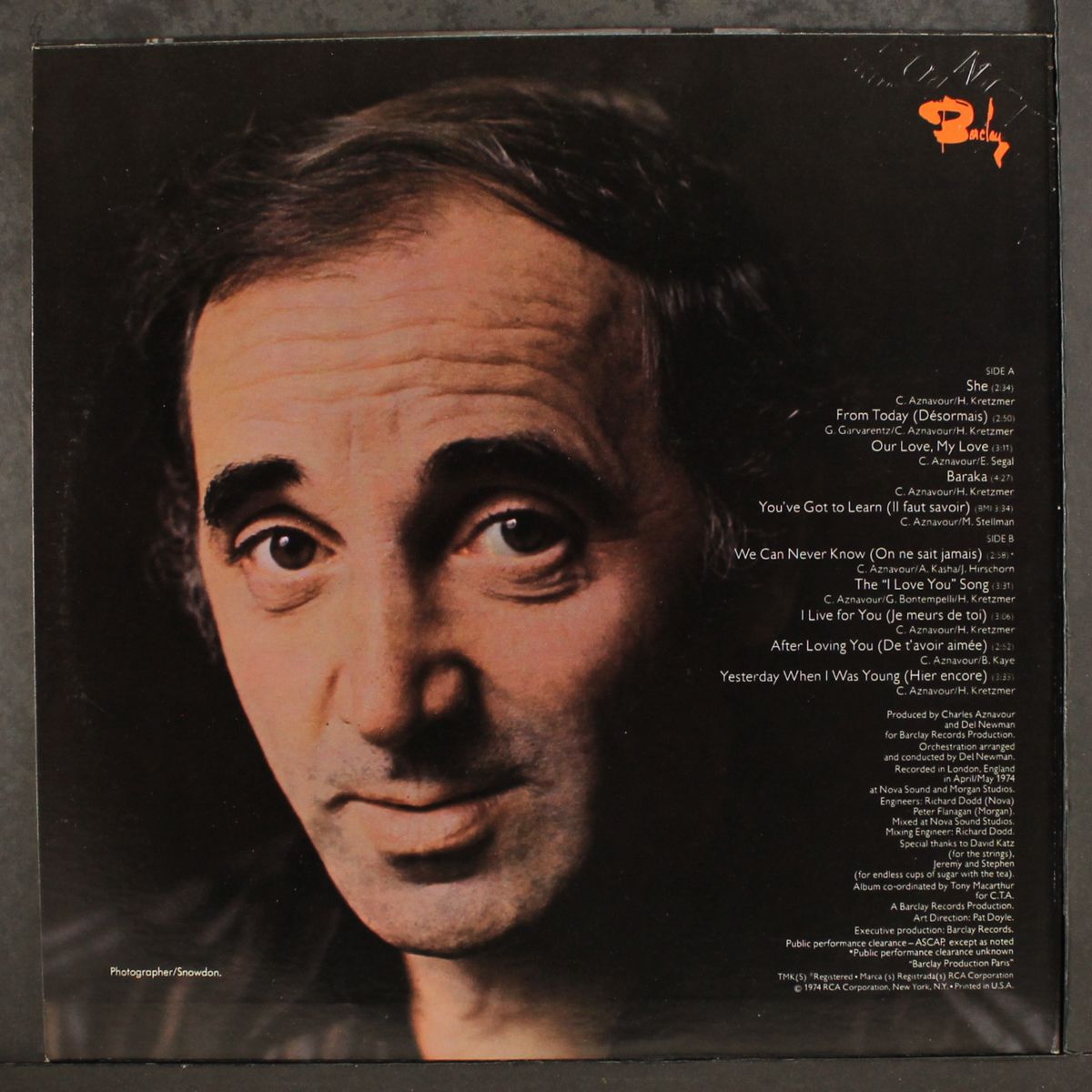 a tapestry of dreams by CHARLES AZNAVOUR