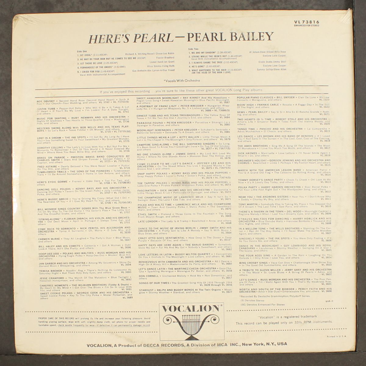 here's pearl by PEARL BAILEY