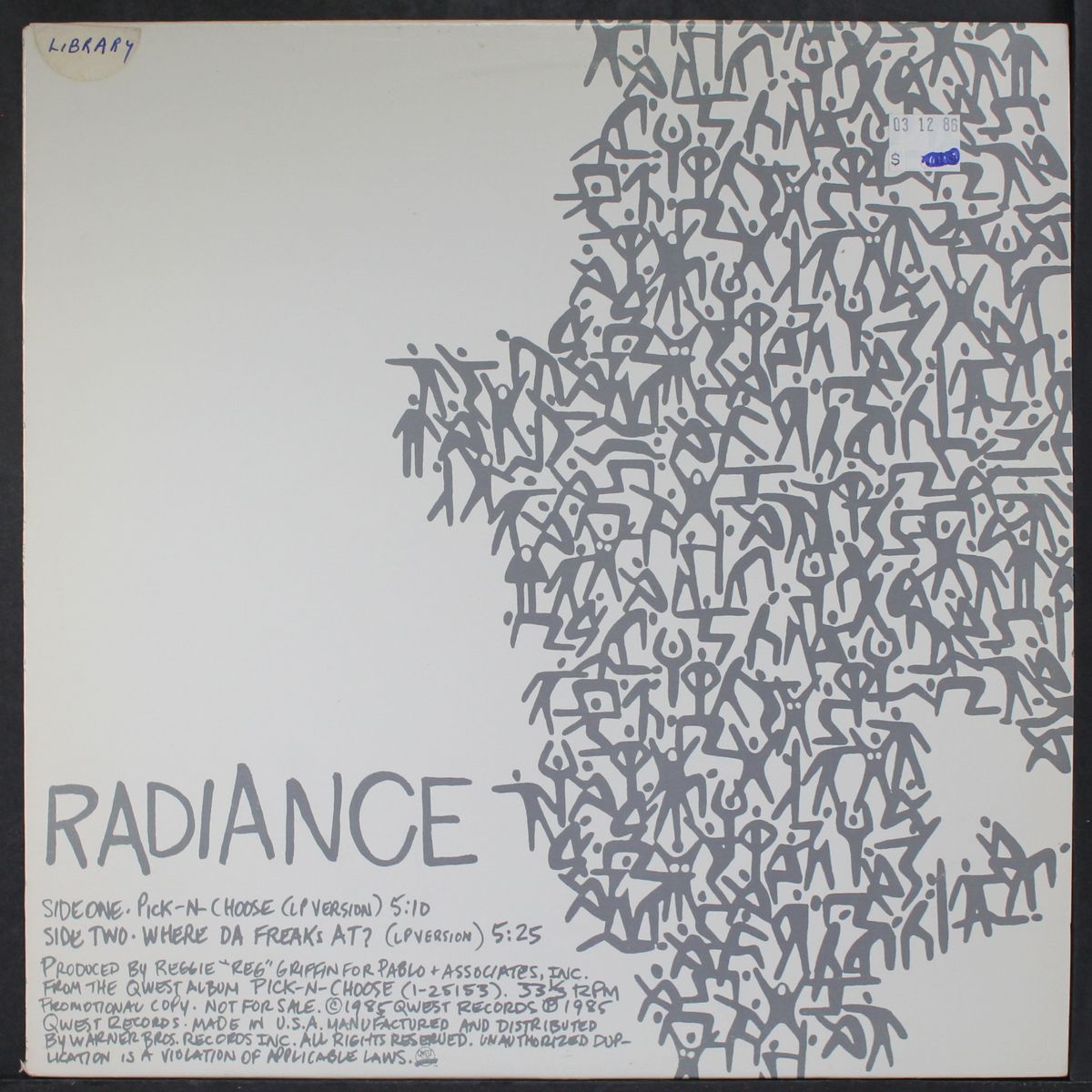 pick-n-choose / where da freaks at? by RADIANCE