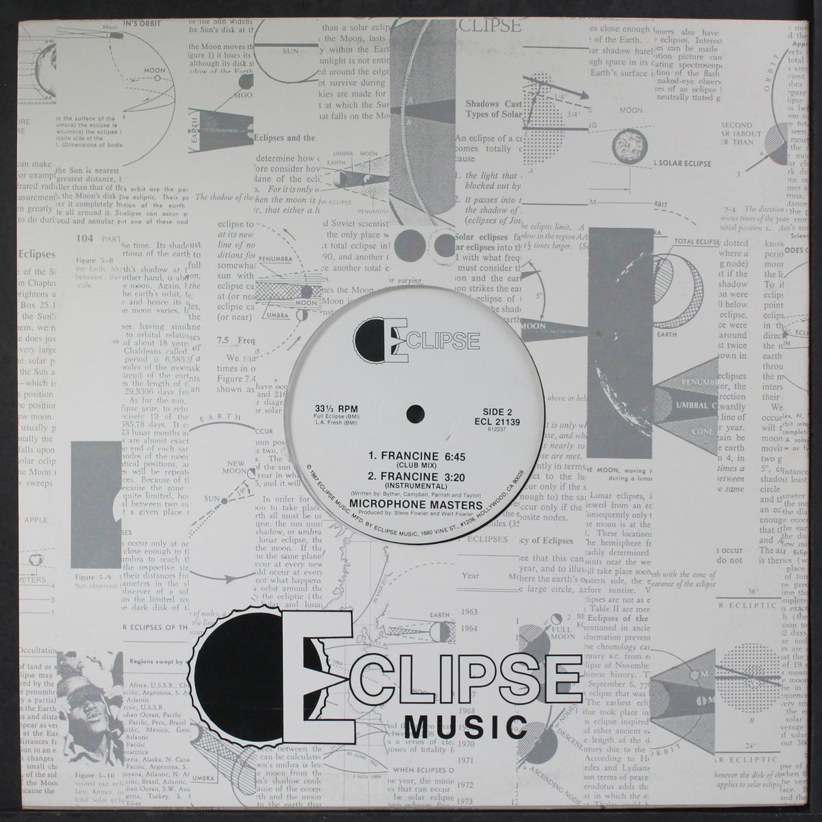 too cold chillin' / francine by MICROPHONE MASTERS