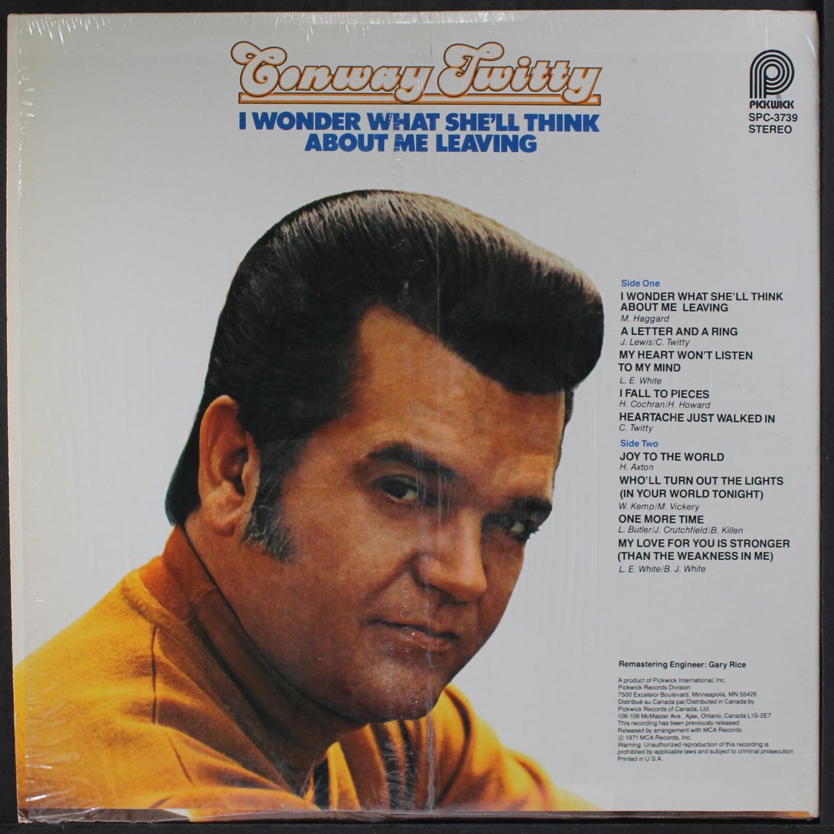 i wonder what she'll think... by CONWAY TWITTY
