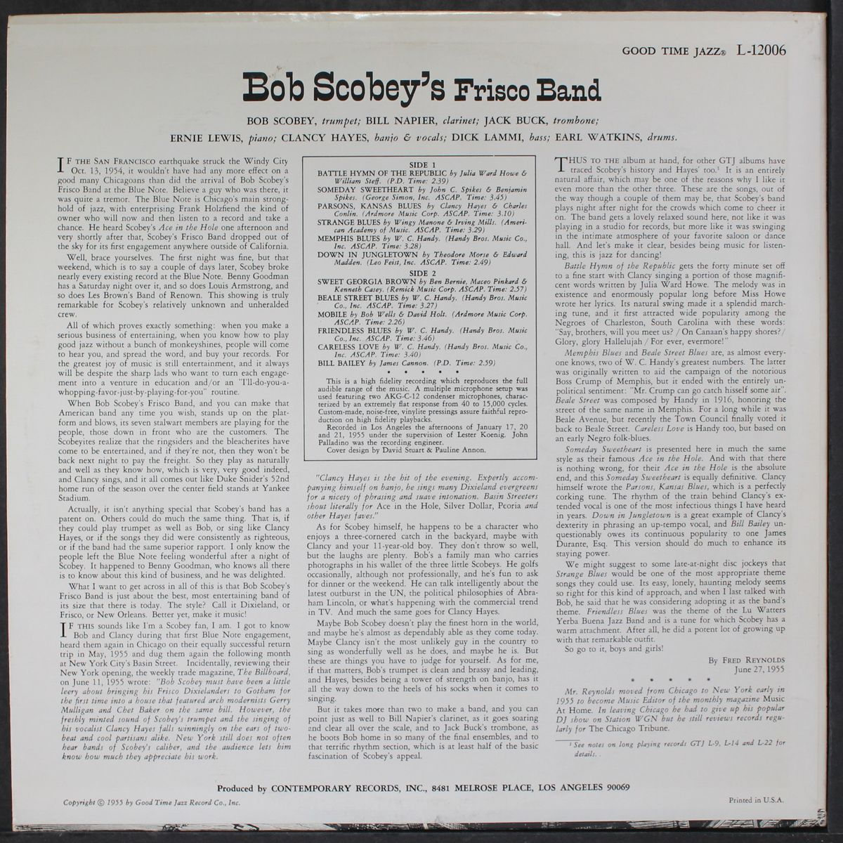 vocals by clancy hayes by BOB SCOBEY