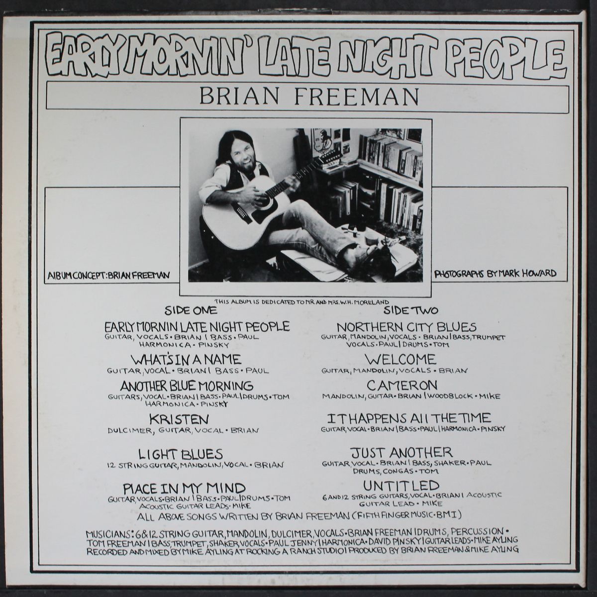 early mornin' late nite people by BRIAN FREEMAN