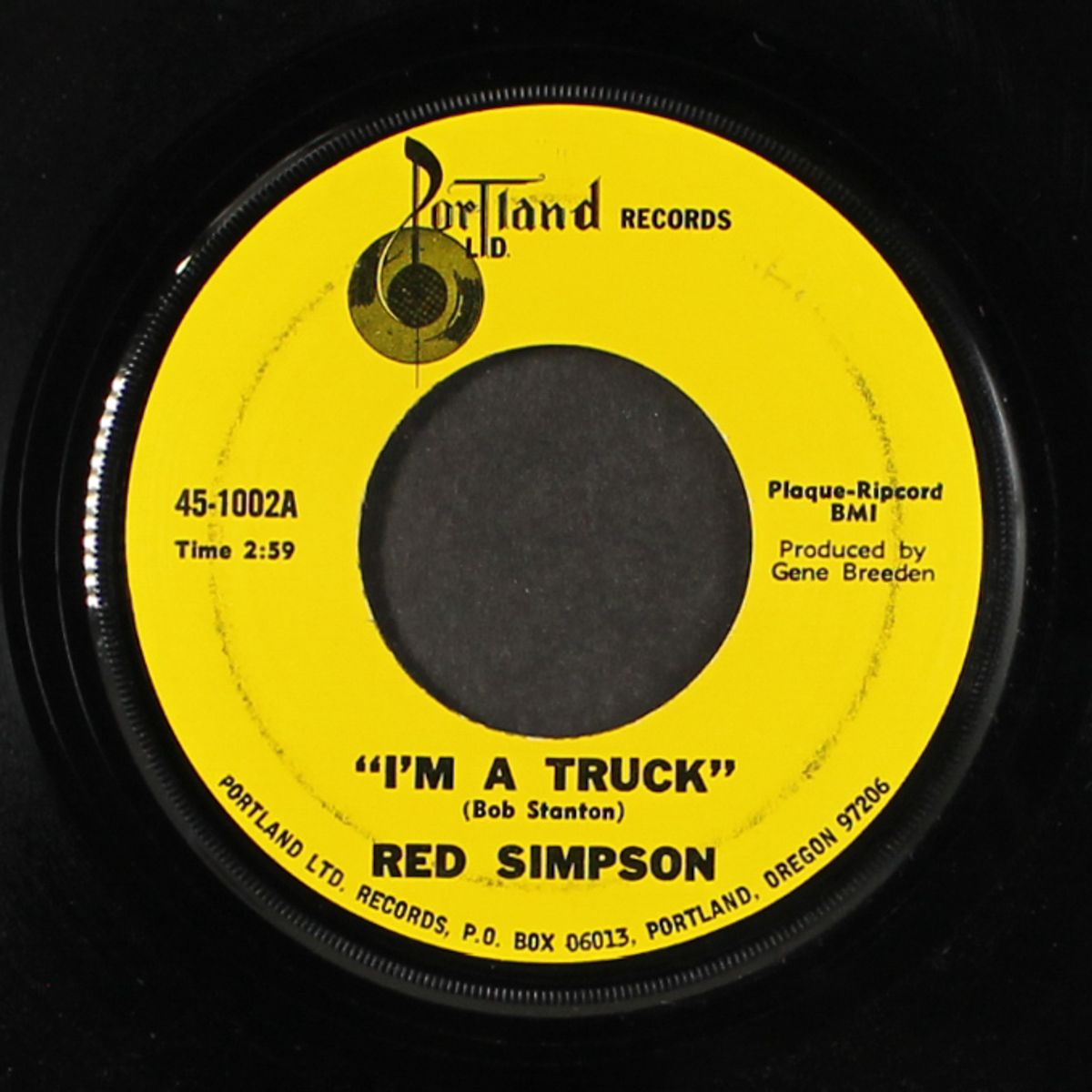 i'm a truck / where love used to be by RED SIMPSON