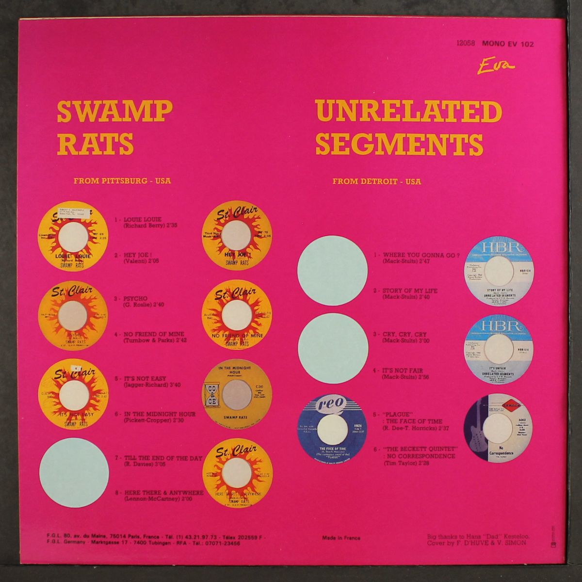 swamp rats / unrelated segments by SWAMP RATS / UNRELATED SEGMENTS