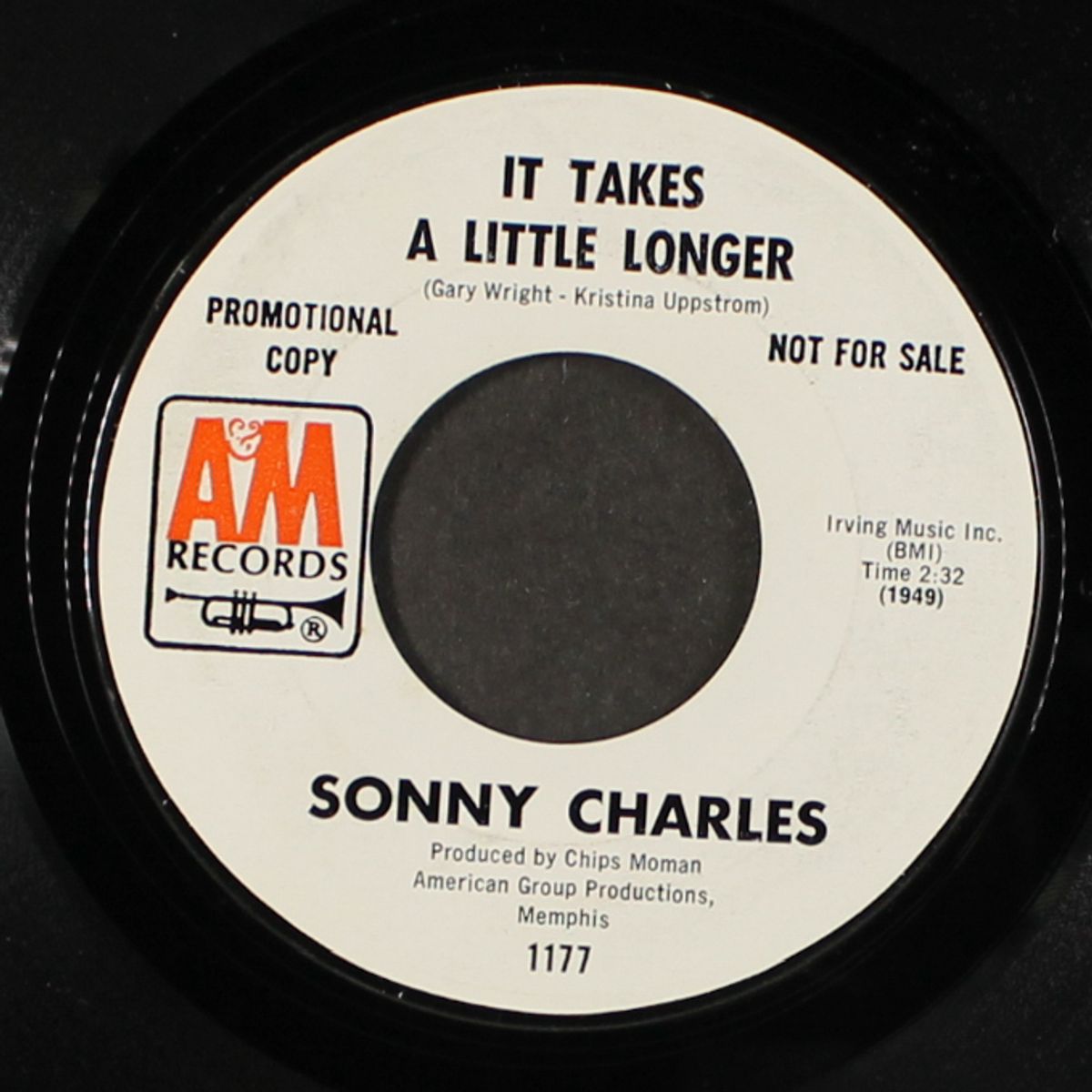 it takes a little longer / welfare man by SONNY CHARLES