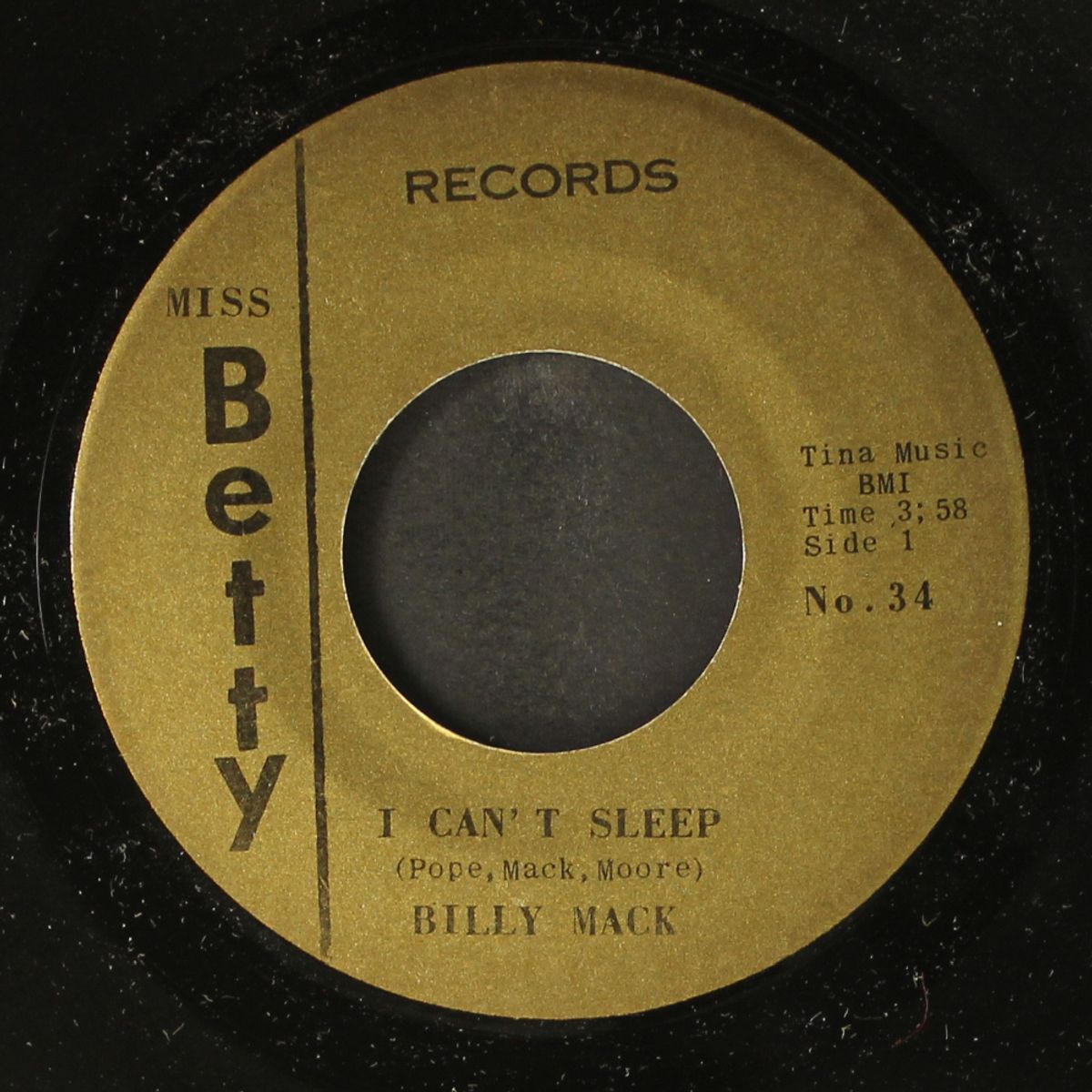 son of a lover / i can't sleep by BILLY MACK