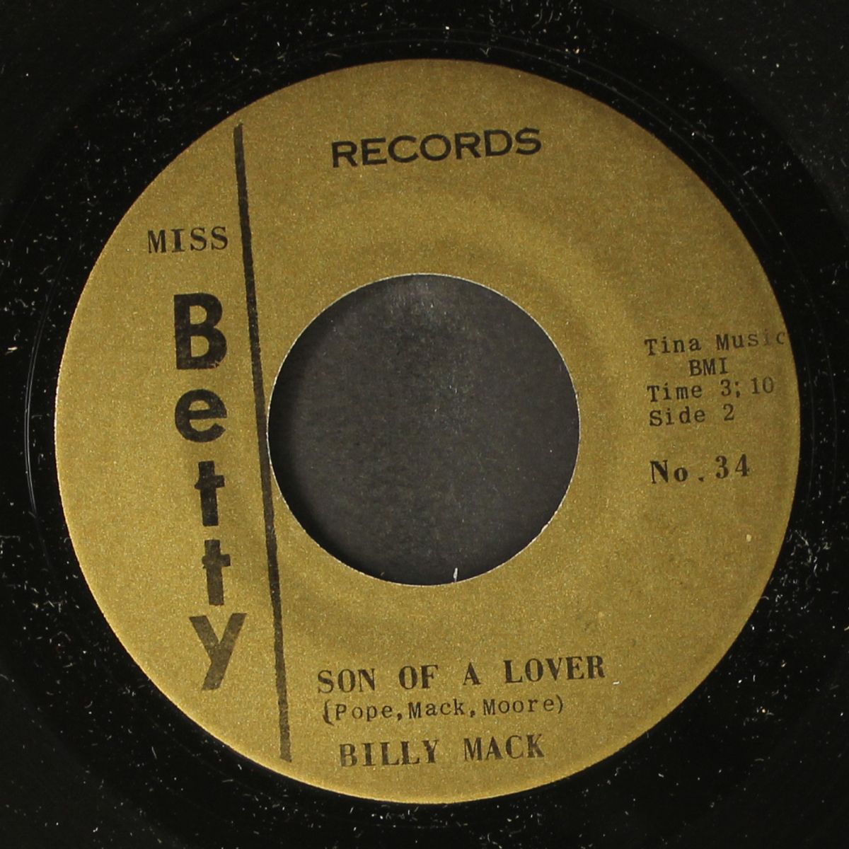 son of a lover / i can't sleep by BILLY MACK