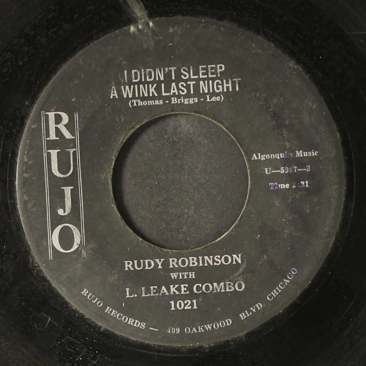 i didn't sleep a wink last night / if i didn't care by RUDY ROBINSON