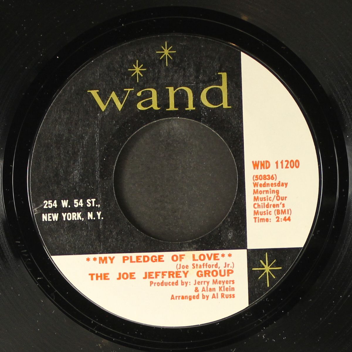 my pledge of love by JOE JEFFREY