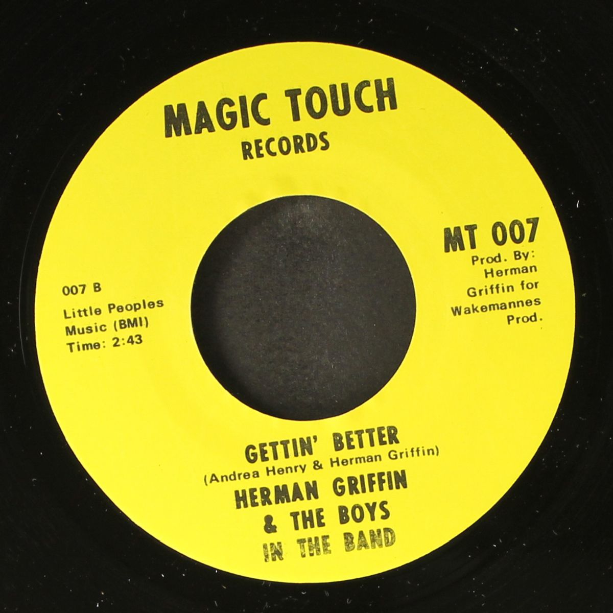 are you for me or against me / gettin' better by HERMAN GRIFFIN