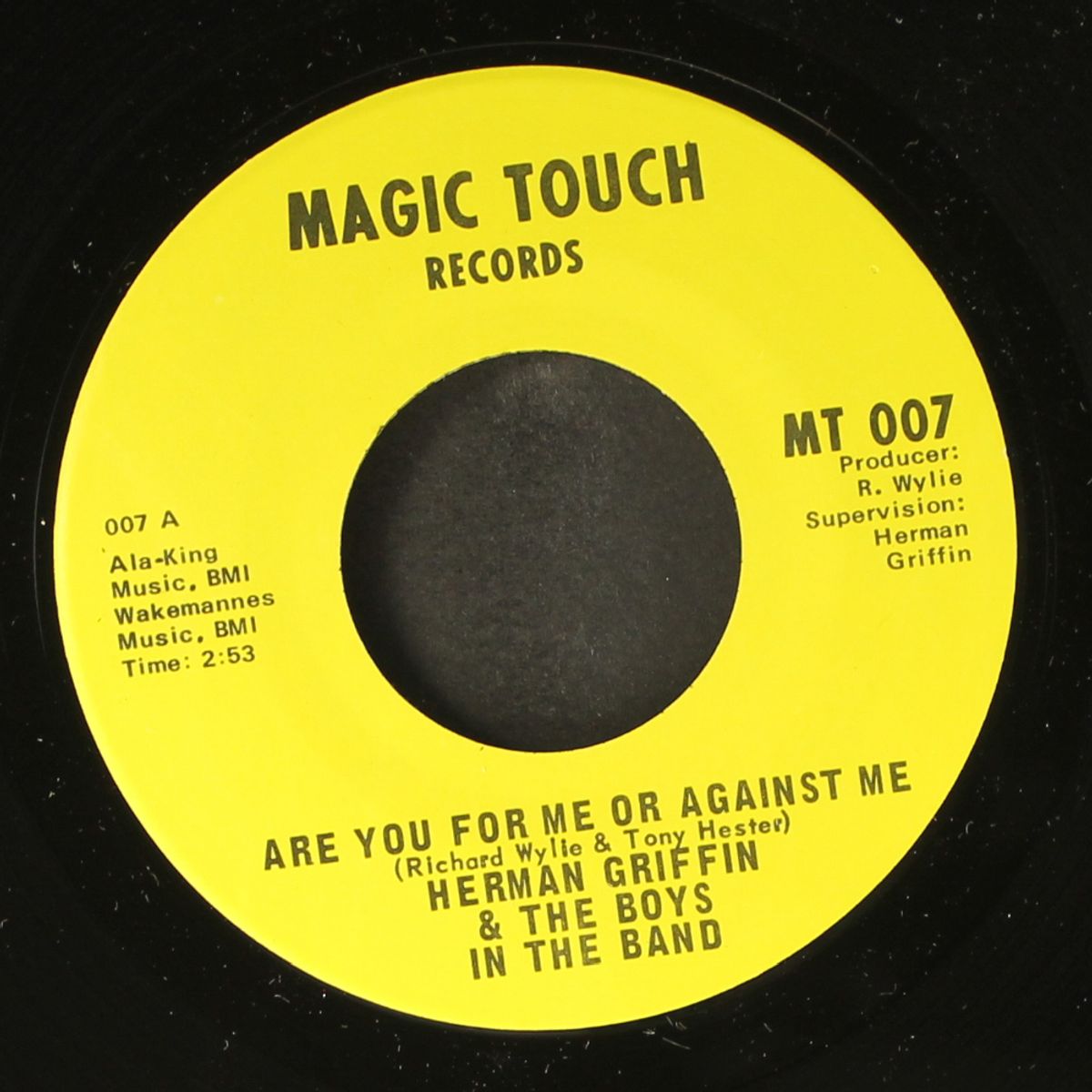 are you for me or against me / gettin' better by HERMAN GRIFFIN