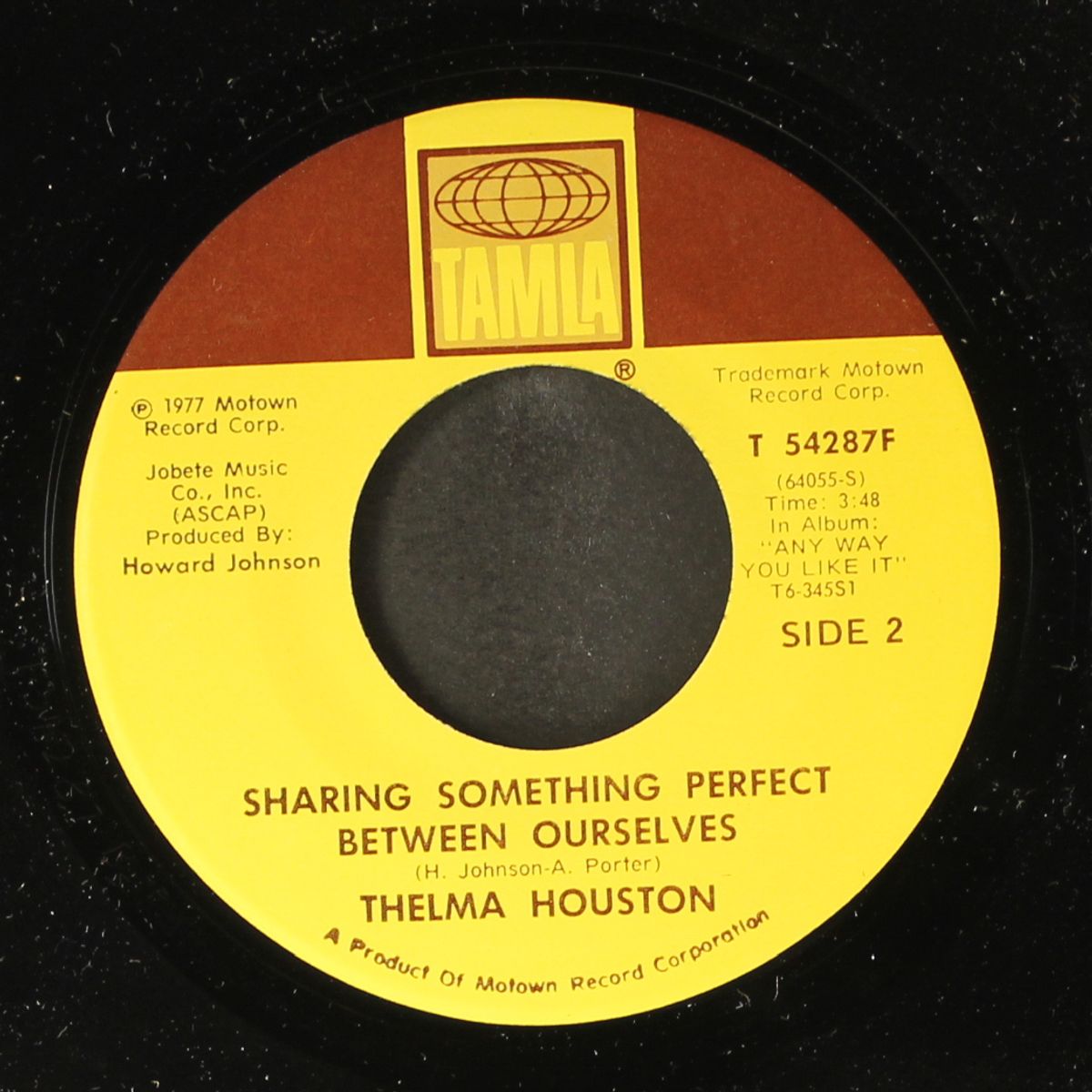 i'm here again / sharing something perfect between ourselves by THELMA HOUSTON