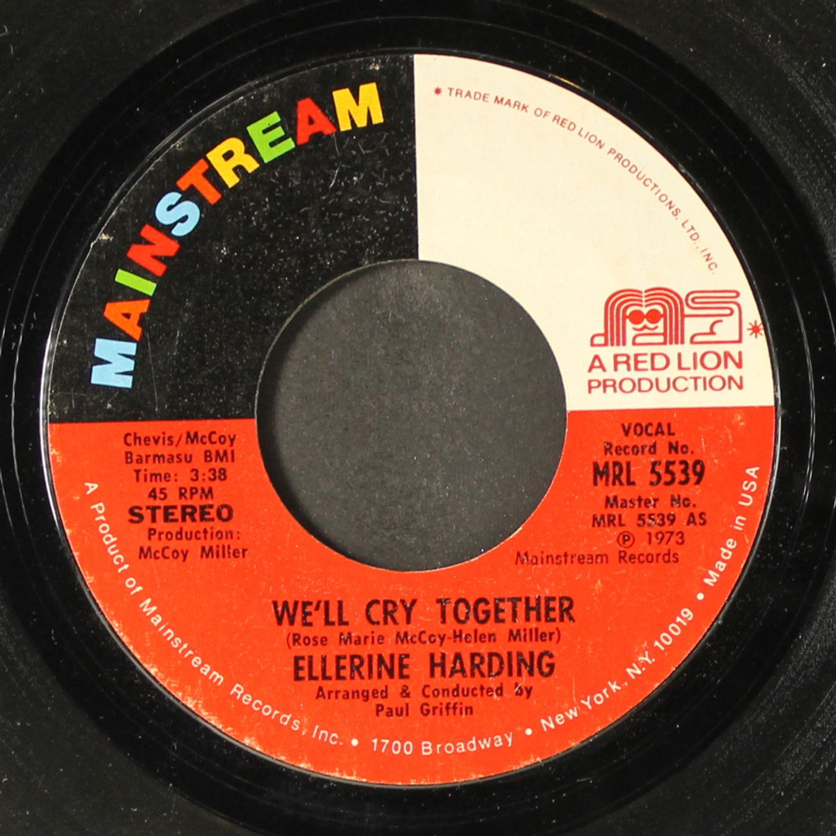 we'll cry together / as long as she could by ELLERINE HARDING