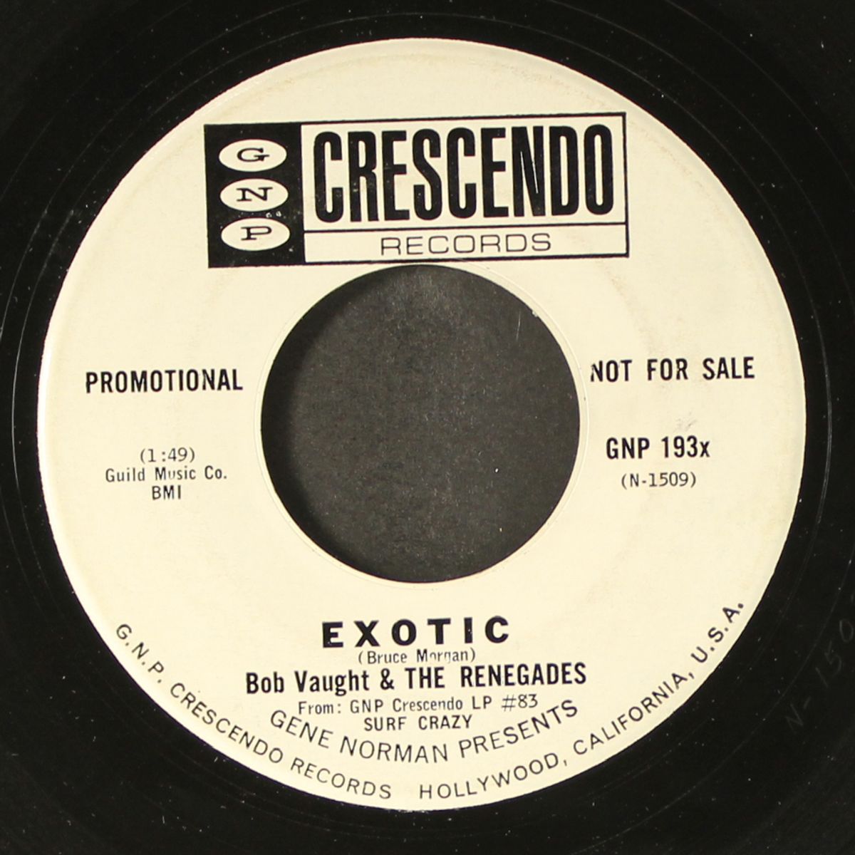 surfin' tragedy / exotic by BOB VAUGHT & RENEGADES