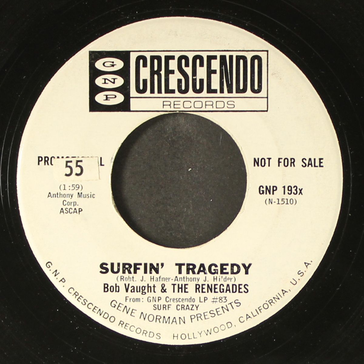 surfin' tragedy / exotic by BOB VAUGHT & RENEGADES
