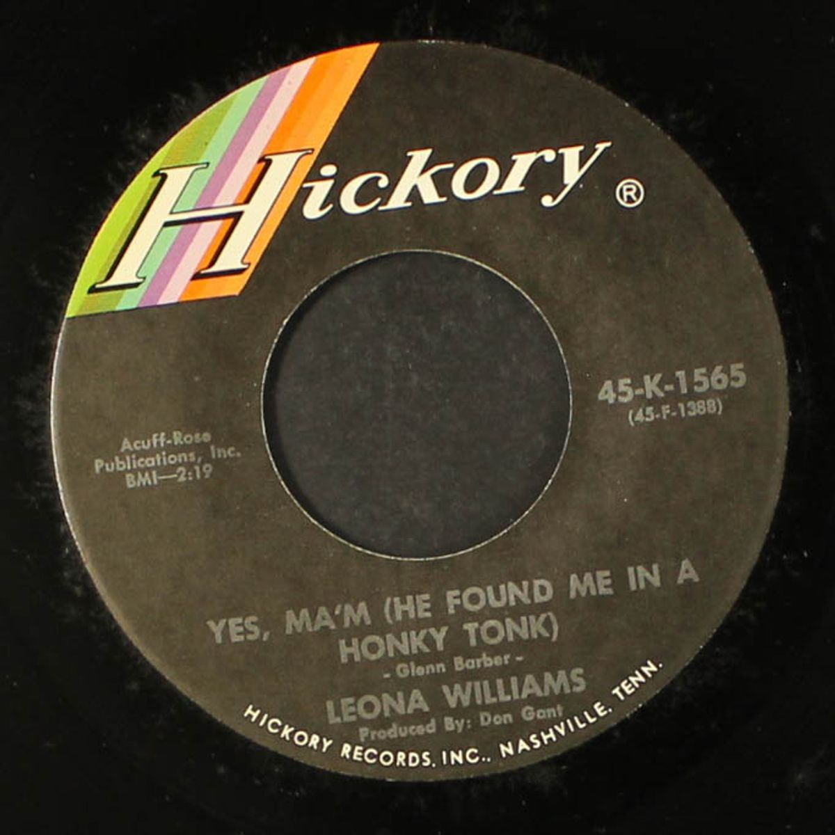 this ain't a home no more / yes ma'm (he found me in a honky tonk) by LEONA WILLIAMS