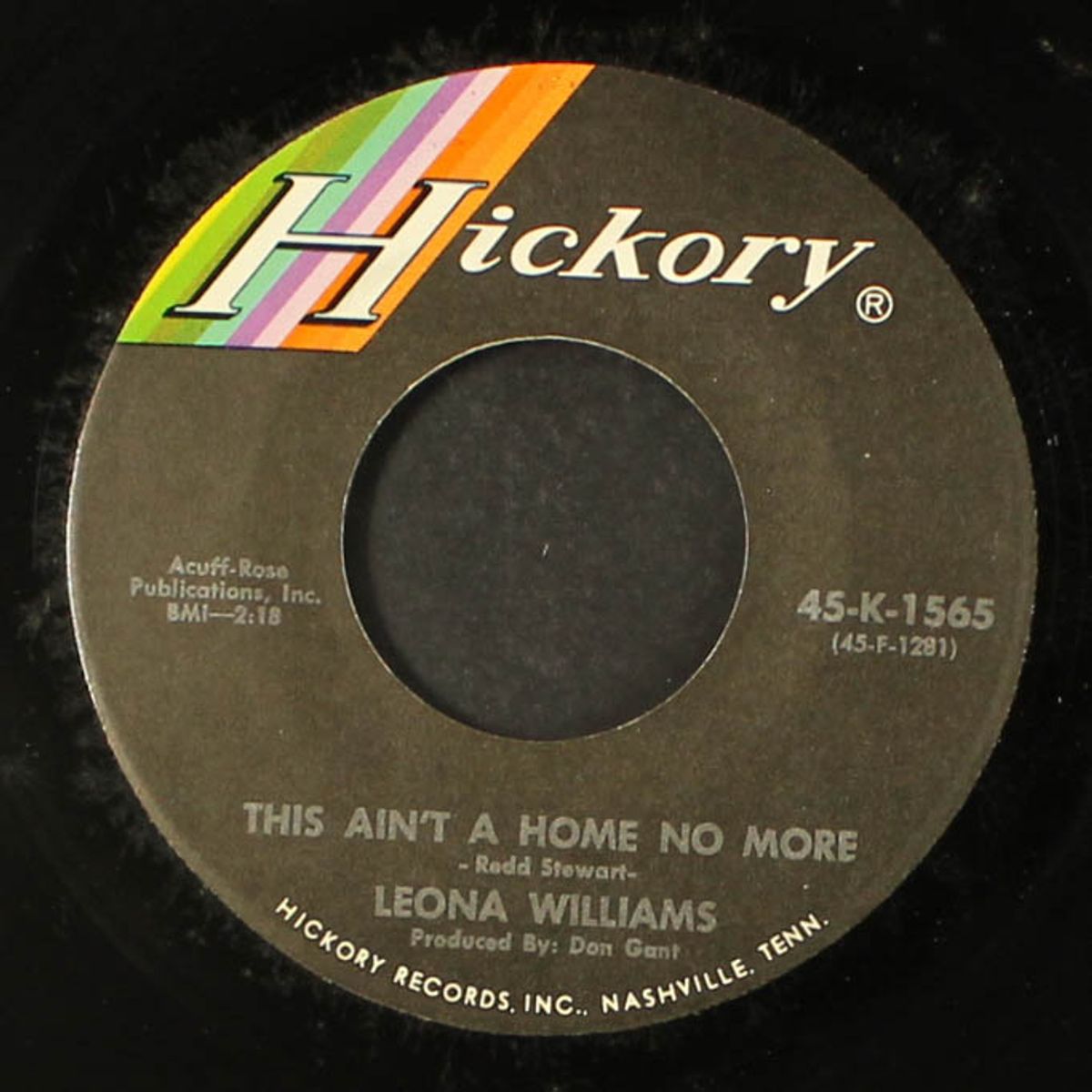 this ain't a home no more / yes ma'm (he found me in a honky tonk) by LEONA WILLIAMS