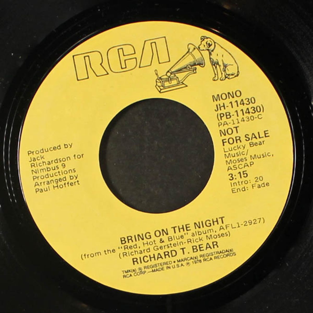 bring on the night / mono by RICHARD T. BEAR