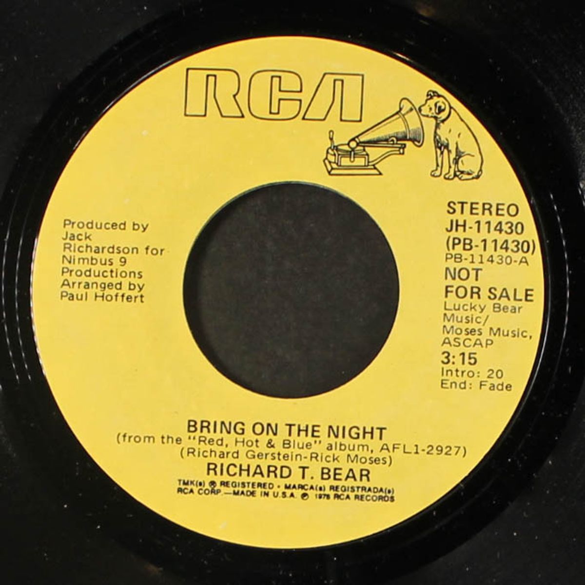 bring on the night / mono by RICHARD T. BEAR