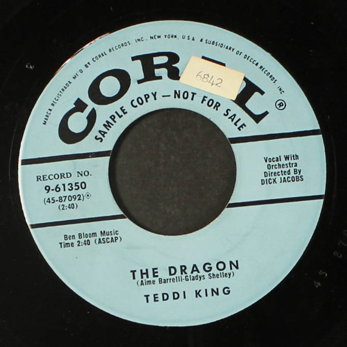 in the year you've been gone / the dragon by TEDDI KING