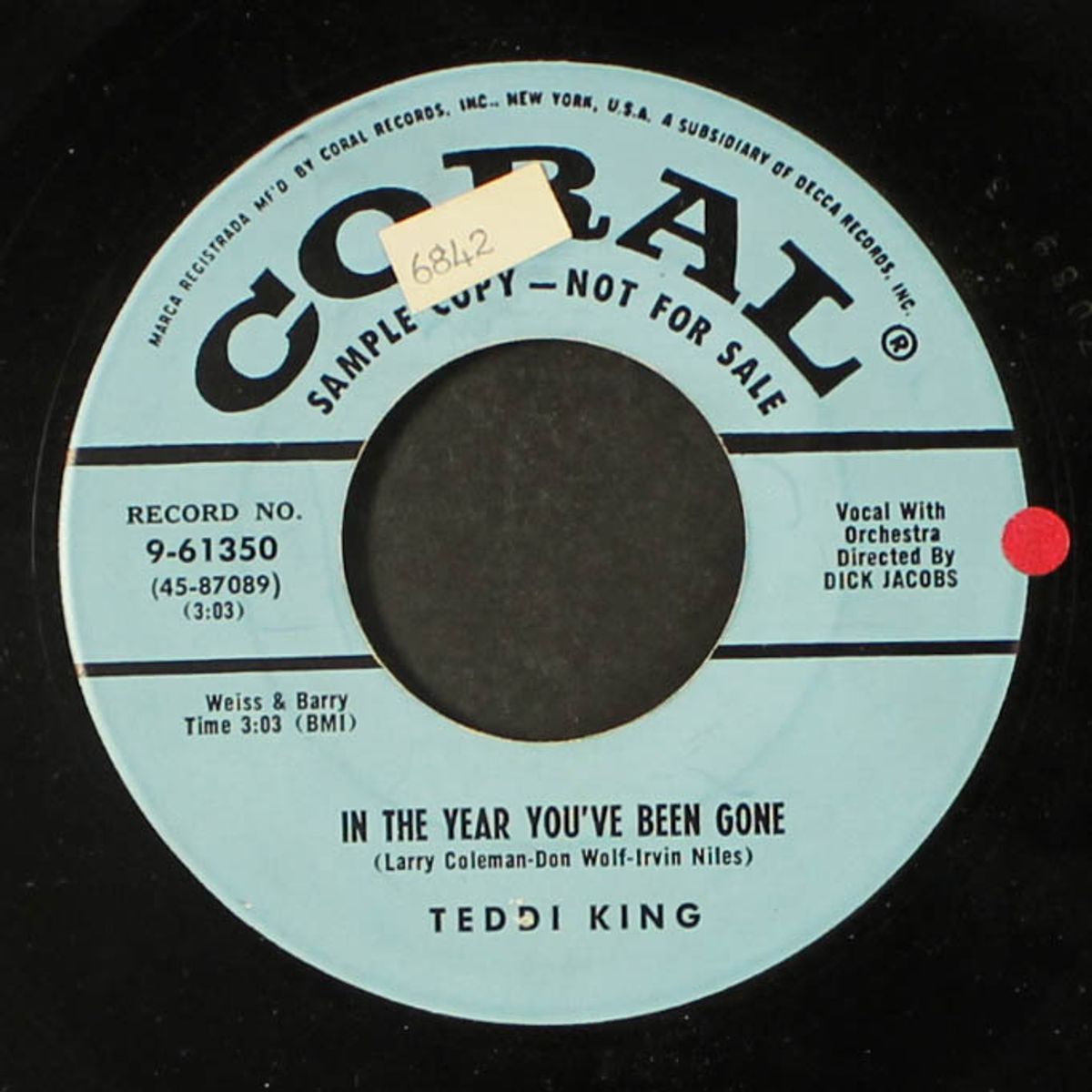 in the year you've been gone / the dragon by TEDDI KING