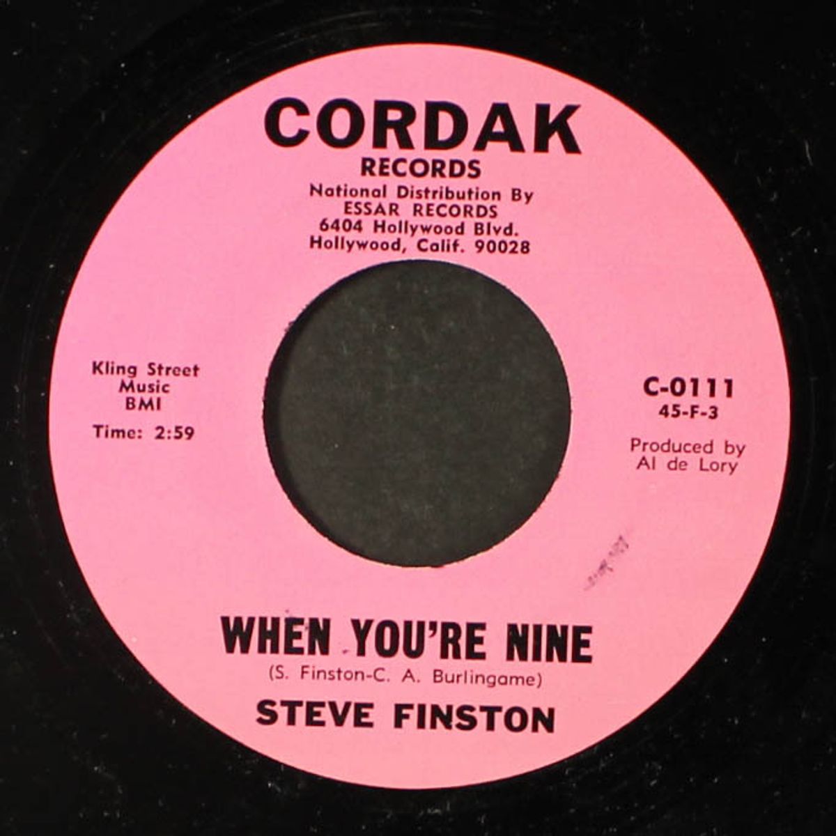 child of mine / when you're nine by STEVE FINSTON