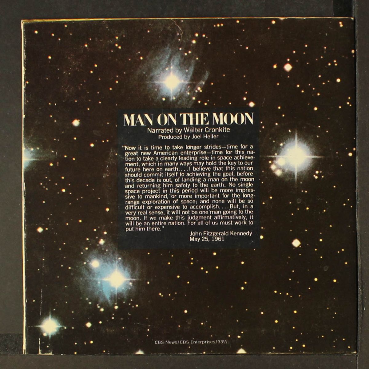 man on the moon by WALTER CRONKITE