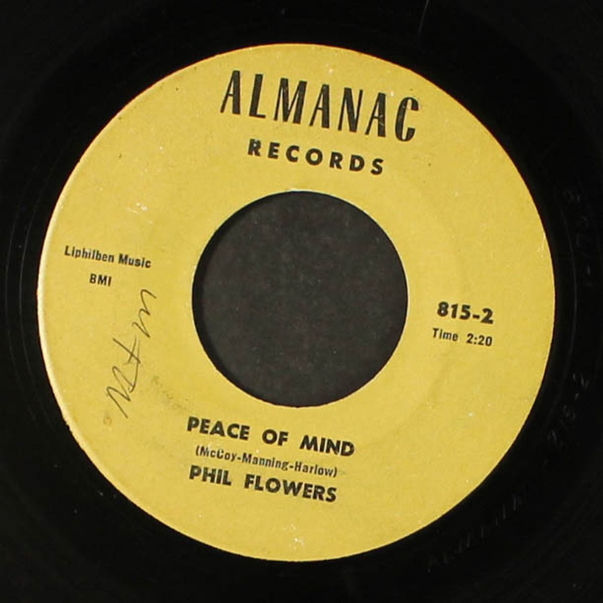 johnny bom bonney / peace of mind by PHIL FLOWERS