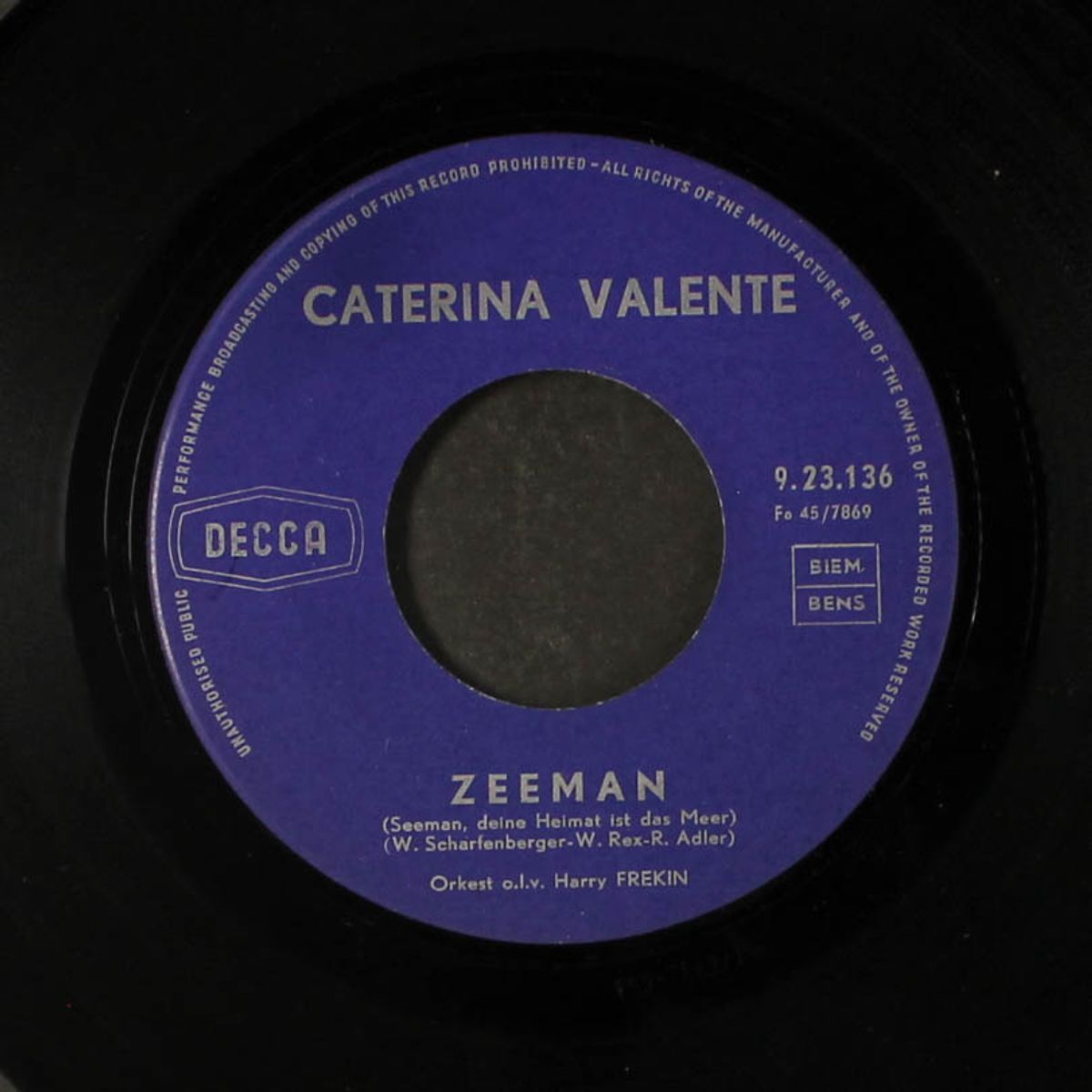 caro mio / zeeman by CATERINA VALENTE