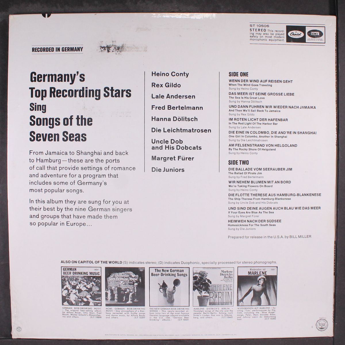 songs of the seven seas by VARIOUS