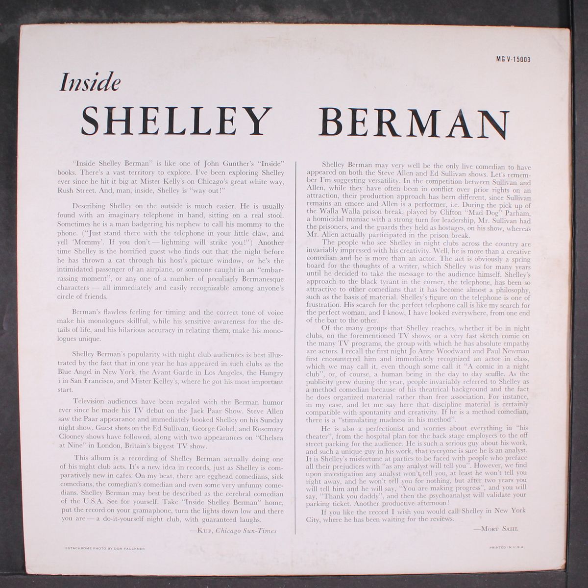 inside by SHELLEY BERMAN