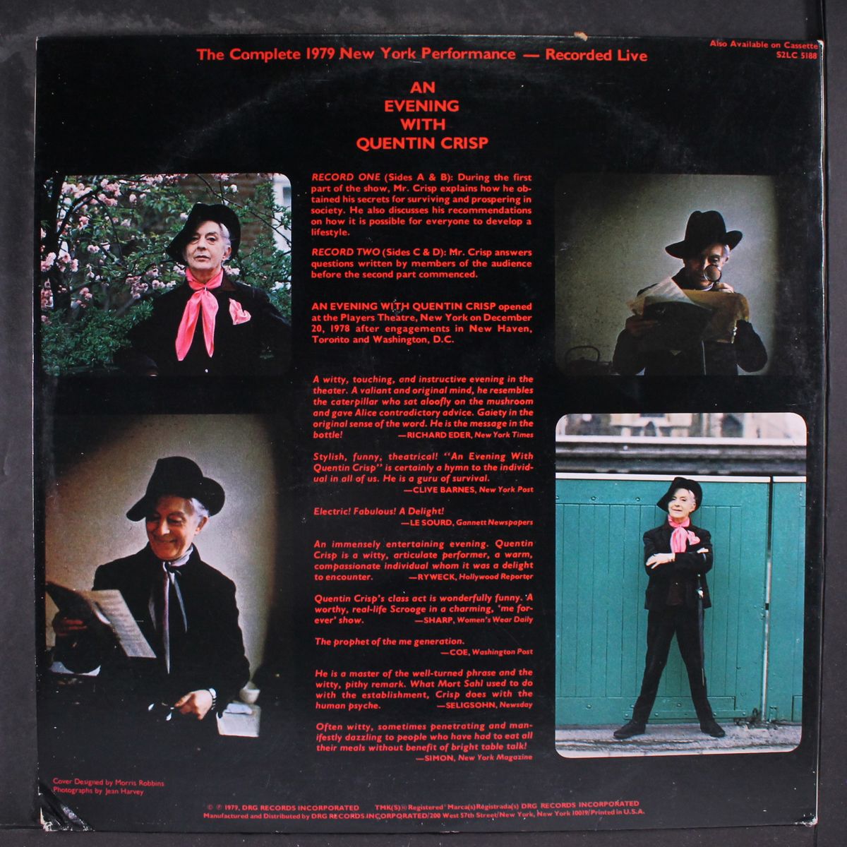 an evening with by QUENTIN CRISP