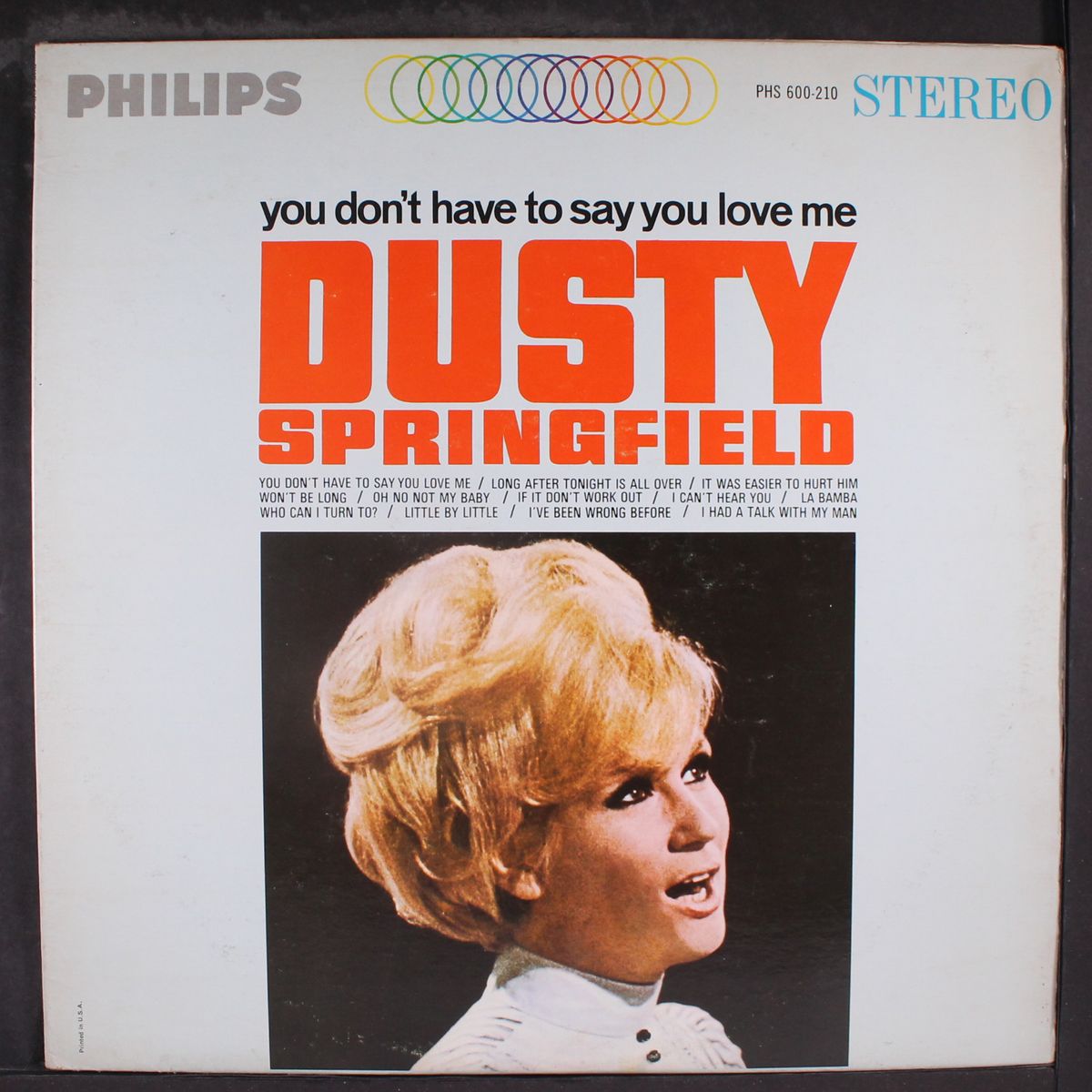 you don't have to say you love me by DUSTY SPRINGFIELD