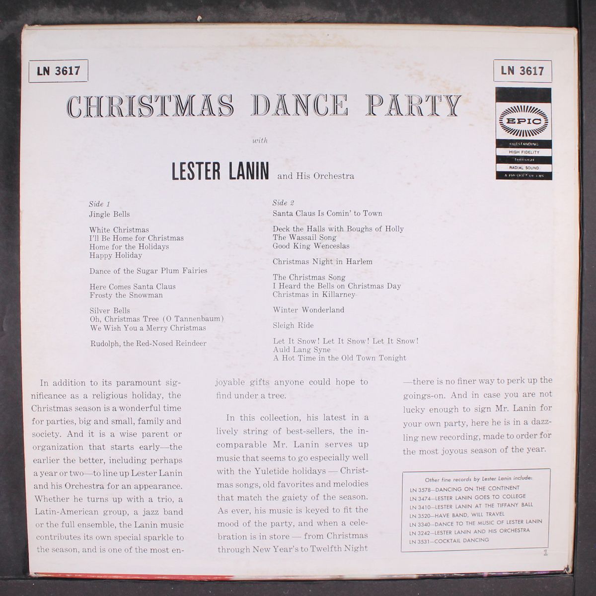 christmas dance party, vol. 9 by LESTER LANIN