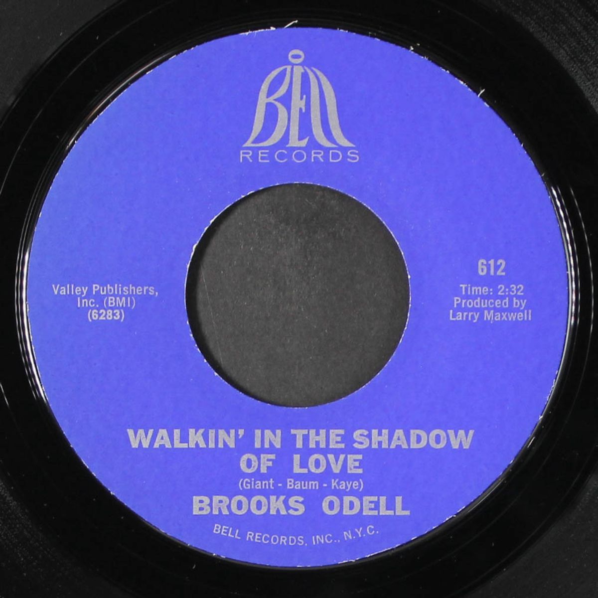 it hurts me to my heart / walkin' in the shadow of love by BROOKS O'DELL